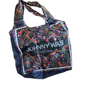 Johnny Was Reusable Lightweight Grocery‎ Shopping Paisley Tote Bag